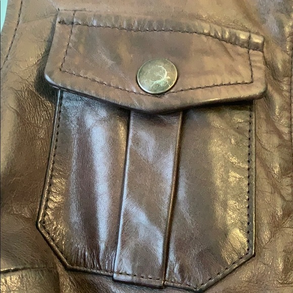 Billy Reid leather moto vest, size S - Picture 2 of 7
